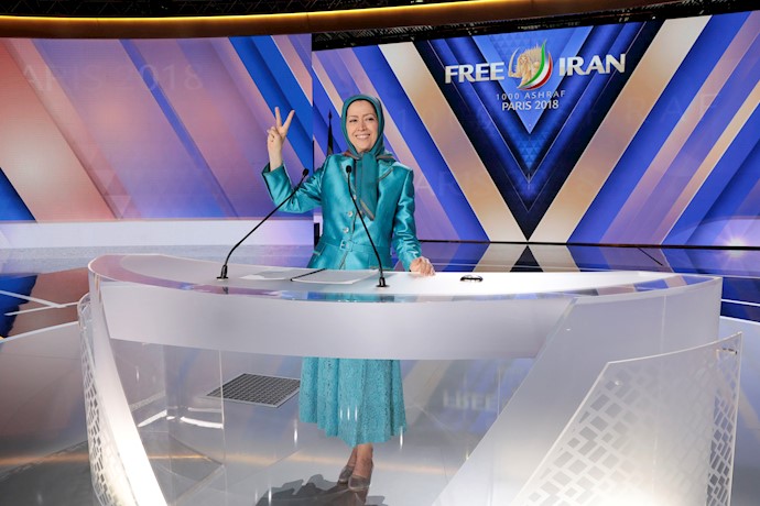 Maryam Rajavi speaks at Grand Iranian Gathering, Paris, 2018