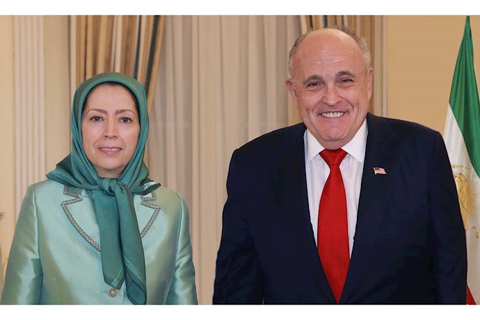 Maryam Rajavi and Rudy Giuliani