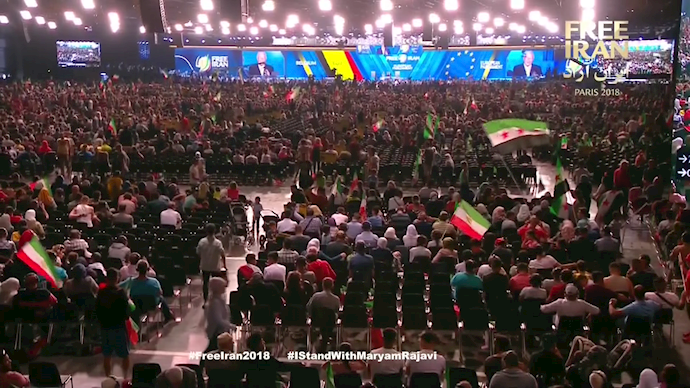 Thousands upon thousands of Iranian Opposition Suporters in Paris Gathering, 2018
