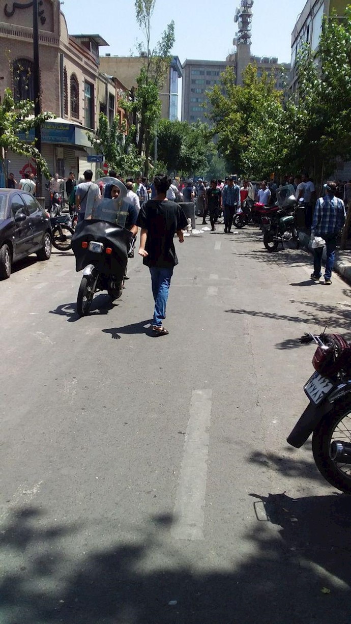 Various images of todays hit-and-run clashes