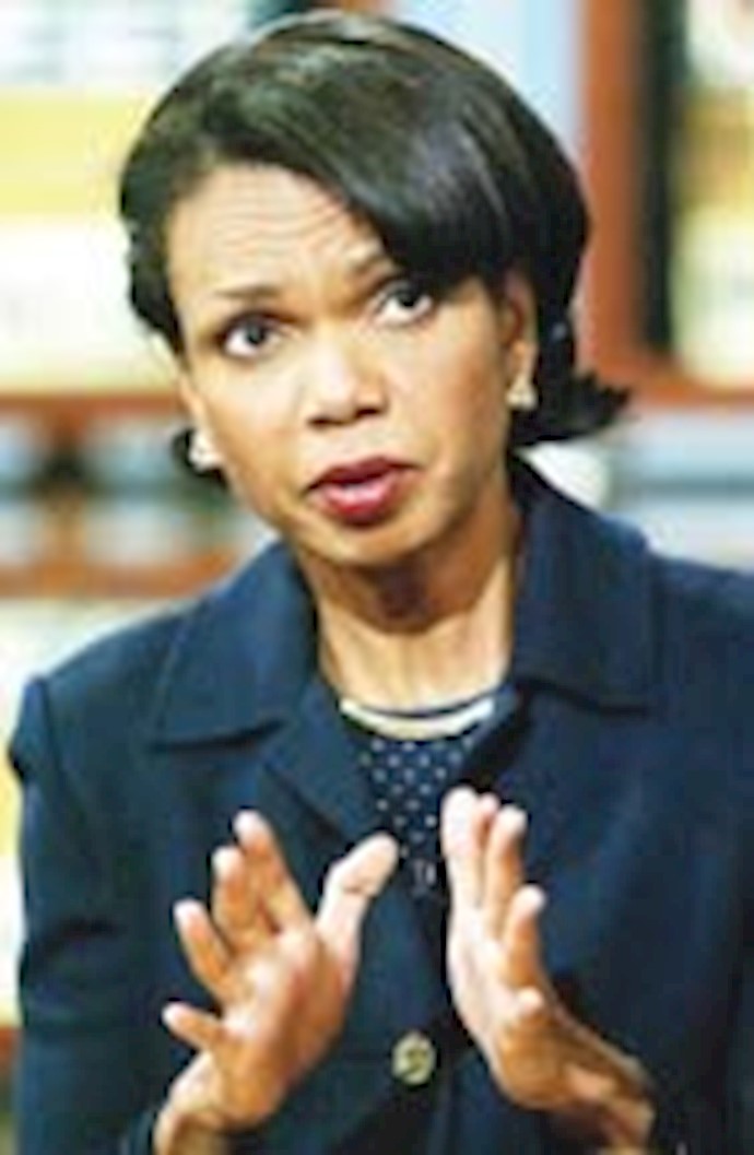 Rice: U.S. will confront actively against Iranian negative influence in M.E