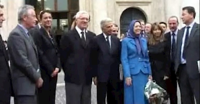 Maryam Rajavi attends Italian parliamentary session