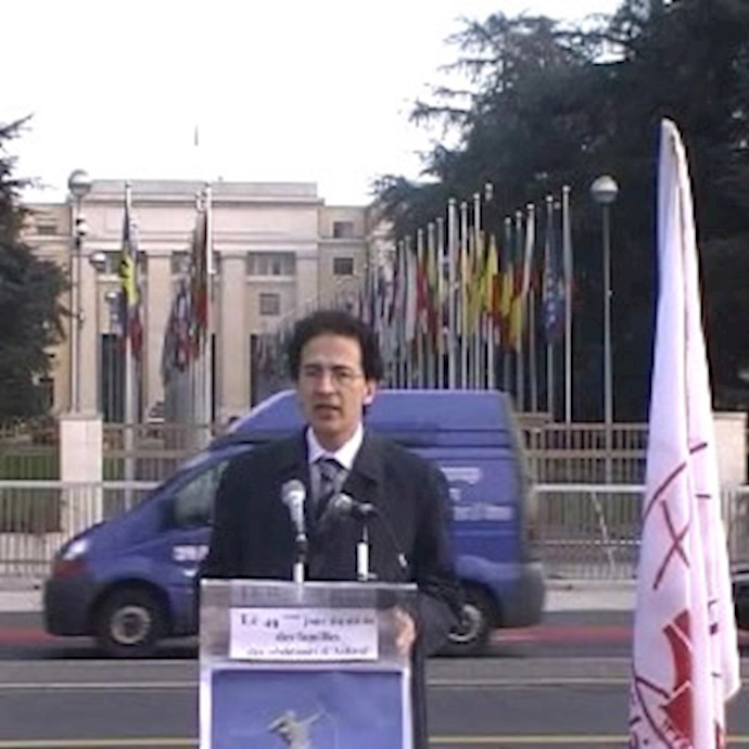 Geneva sit-in, day 49<br>
Chairman of Helsinki Watch: We shall make international organizations to work for protection of Ashraf residents’ rights