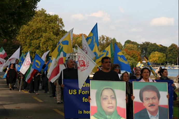 Geneva sit-in, day 46<br>
Prominent NCRI members emphasized sit-in demands until met