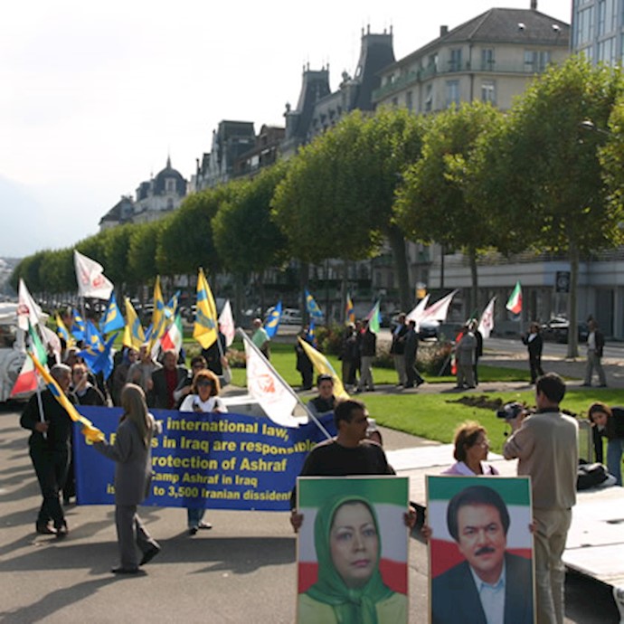 Geneva Sit-in, Day 63 <br>
Iranian poet and national athletes attend and express their solidarity with protesters