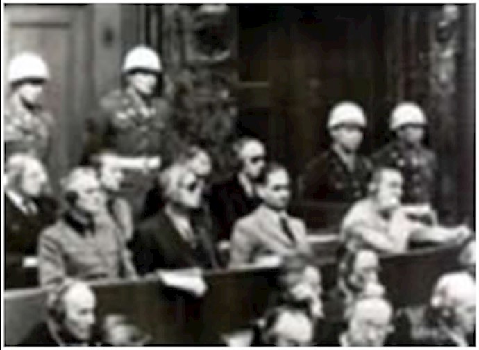  'Trial of Germany's Nazi Party leaders in Nürnberg'