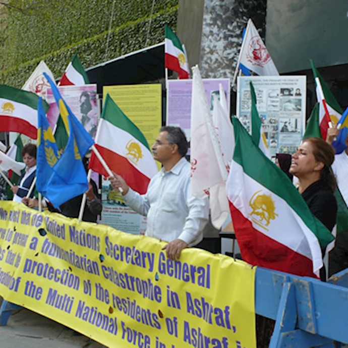 Backers of Iran opposition enter third month of UN sit-in