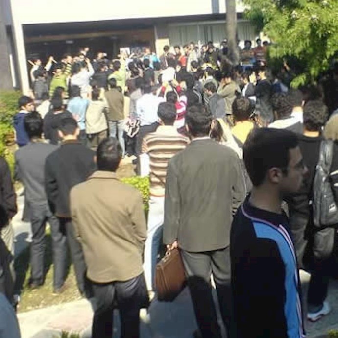 500 students rallied against suppressive measures in northern Iran