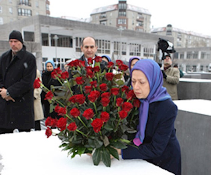 Maryam Rajavi visits Holocaust museum and memorial, condemns historical crimes of massacre of Jews by Hitler
