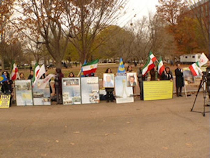White House rally on 100th day of vigil seeking continued U.S. protection for Ashraf