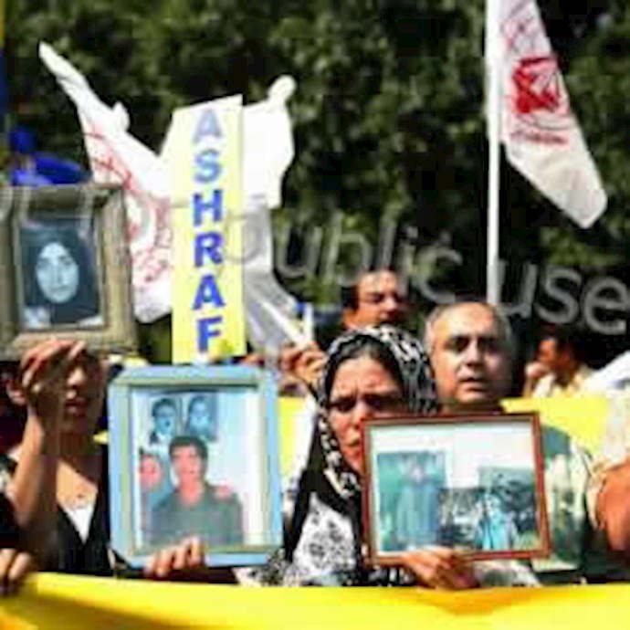 Participants talked with Ashraf residents by telephone