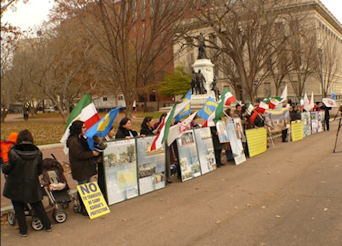White House Rally Seeks Continued U.S. Protection for Iranian Refugees in Camp Ashraf, Iraq
