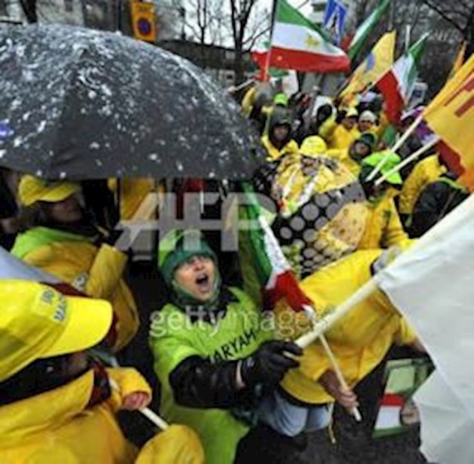 Supporters of Iranian Resistance demonstrate in Finland