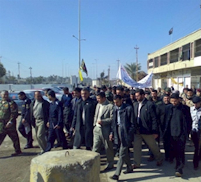 Iraqis Demonstrate against Explosion of Ashraf City Water Pumping Station by Qods Force