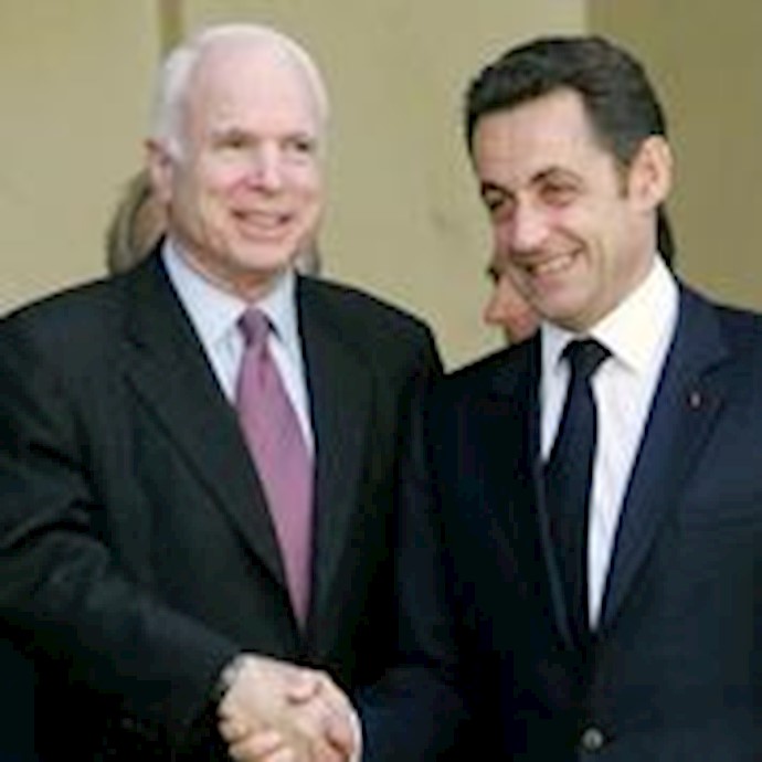 U.S. presidential hopeful McCain met with France’s Sarkozy