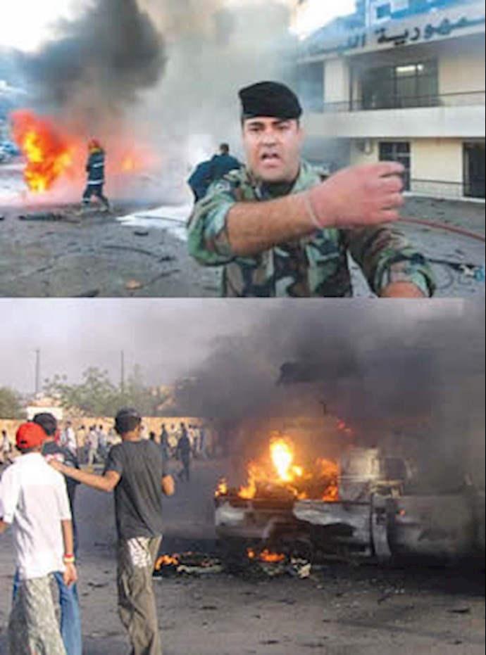 Khamenei’s pictures downed and trampled by the Lebanese