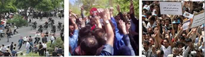 800 anti-regime protesting moves across Iran in May
