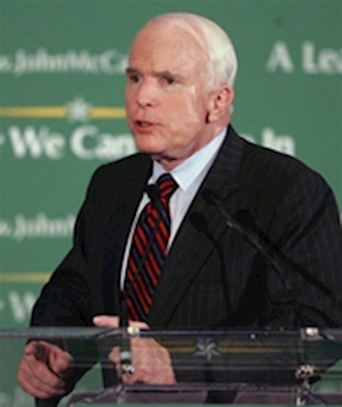 McCain Urges Sanctions, Divestment to Press Iran