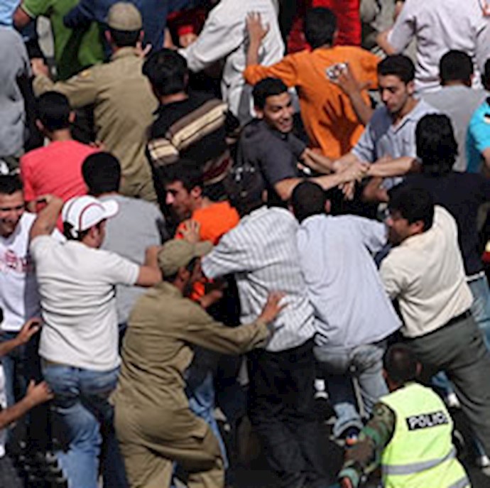 People clashed with security forces in Shiraz