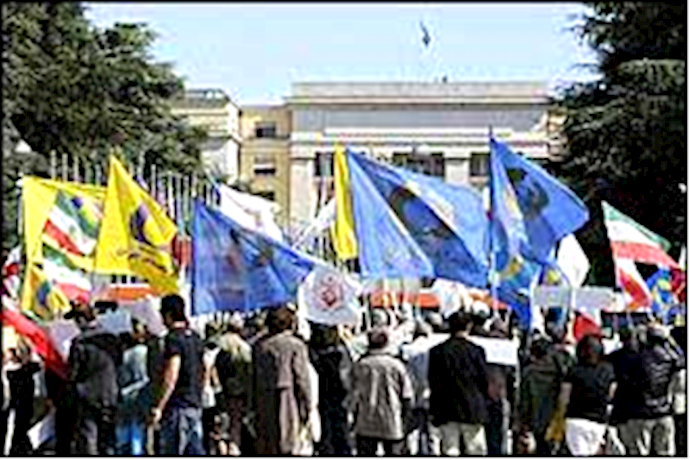 Iranian dissidents in Iraq: the beginning of a sit-in in Geneva