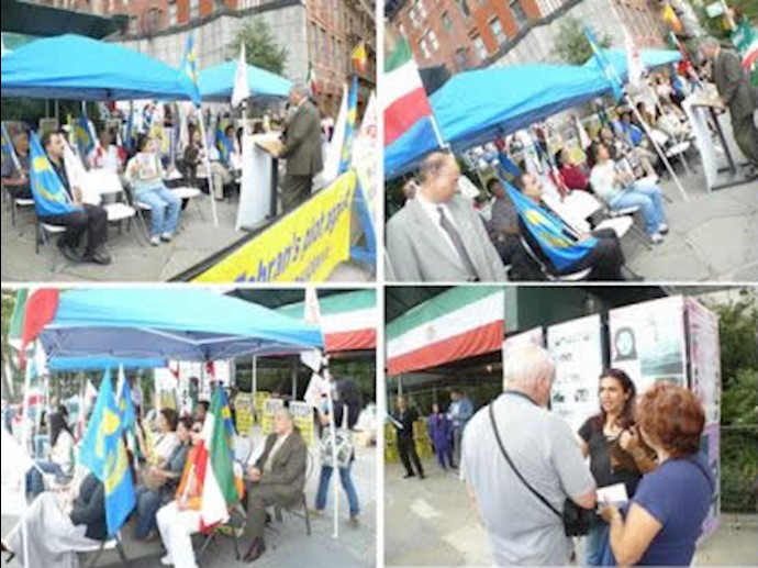 Third day of Iranians’ sit-in outside UN in New York in support of Ashraf residents