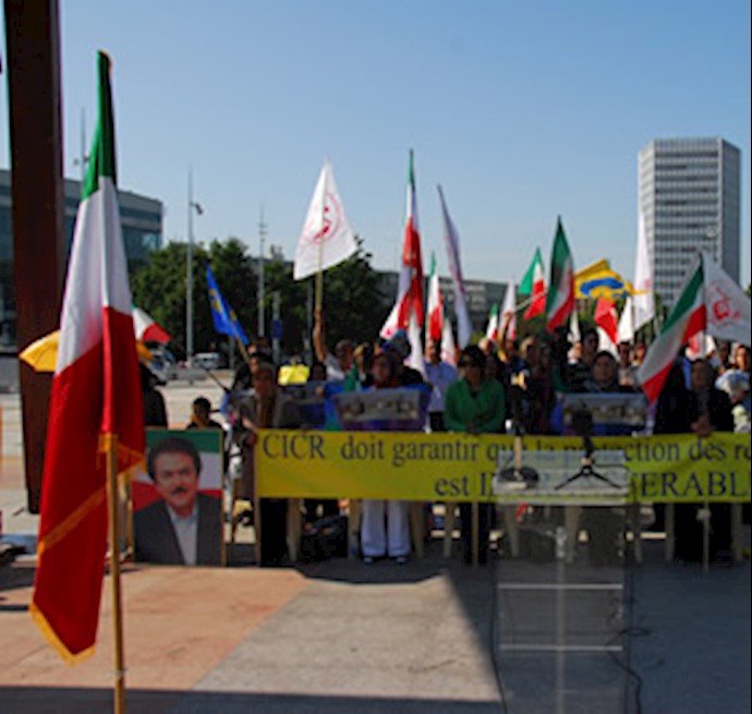 30th day of Iranians Geneva sit-in continue with support of Swiss citizens