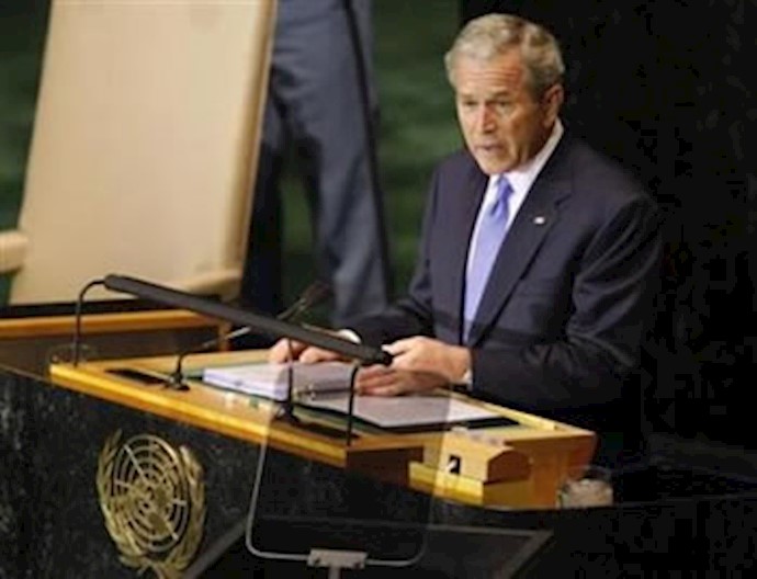 Bush lashes Syria, Iran as terrorism sponsors