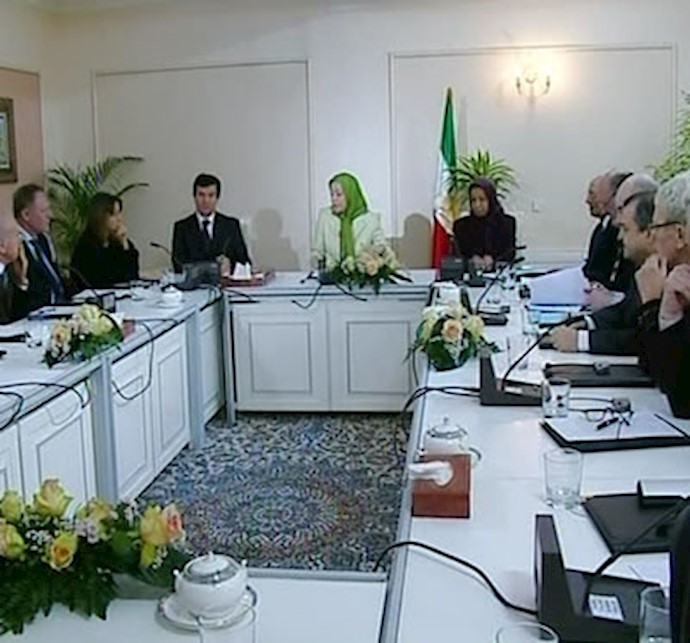 Meeting of delegations of European Parliamentary committees with Maryam Rajavi