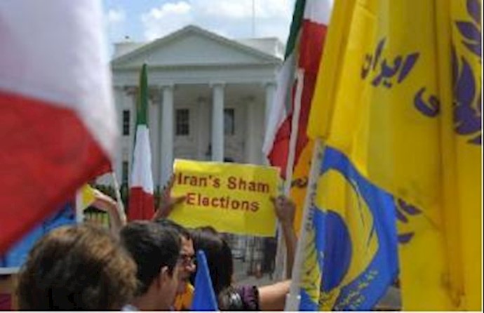 Iranians protest Iran’s elections in Washington