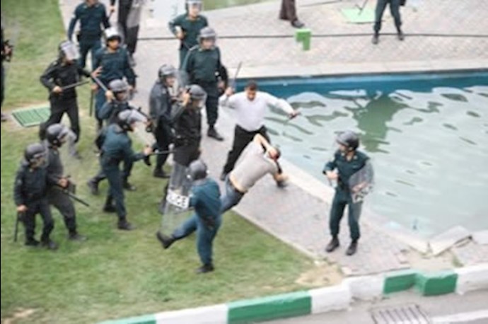 Artists protest and clash with regime suppressive forces