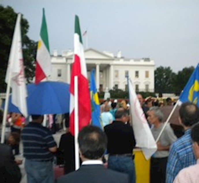 Iranian exiles rally in memory of July 9 uprising