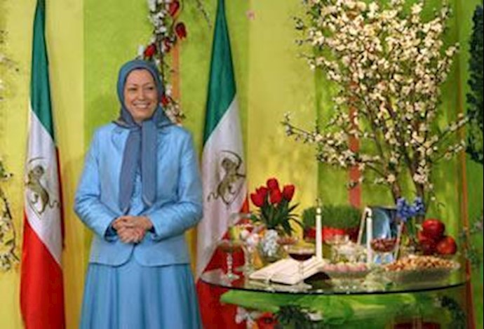  'Maryam Rajavi at the Persian New Year's cermony in Auvers-Sur-Oise'