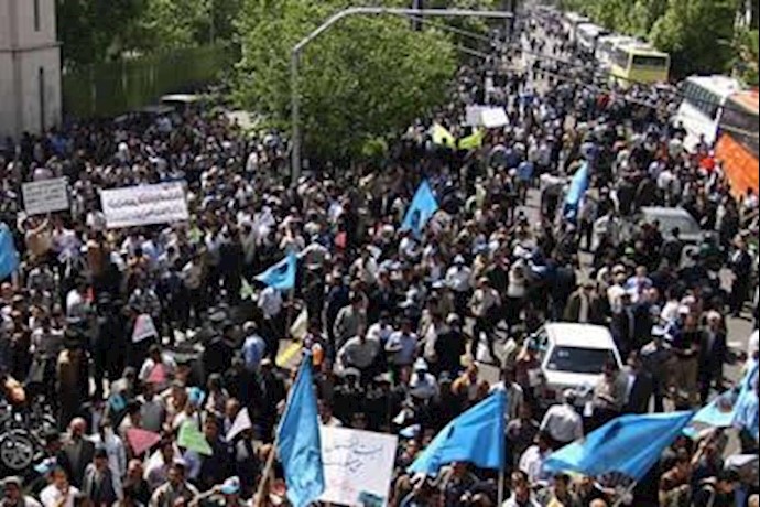 Anti-government protest rocks Tehran on May Day