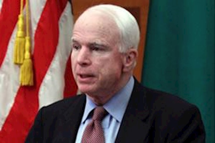 U. S. Senator John McCain calls on congress to expedite seperate sanctions against Iran