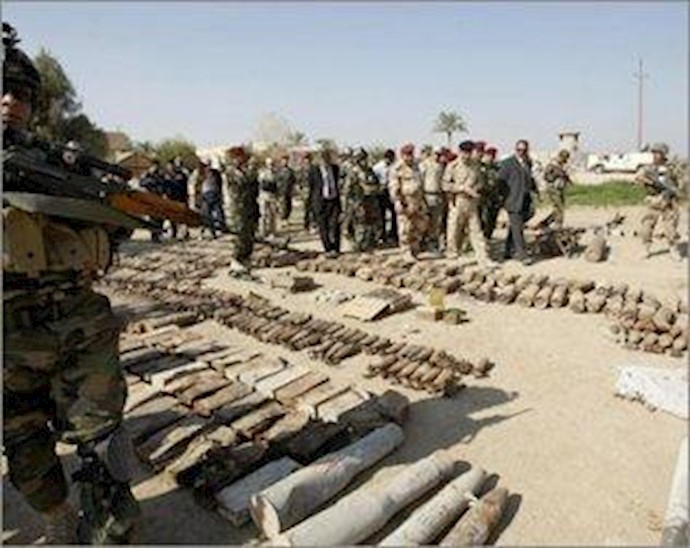 Iranian made weapons found near Nassiriya border region
