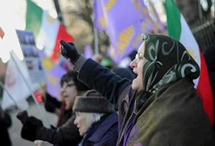 Hundreds gather outside Iranian Embassy in London in protest to attack on Ashraf