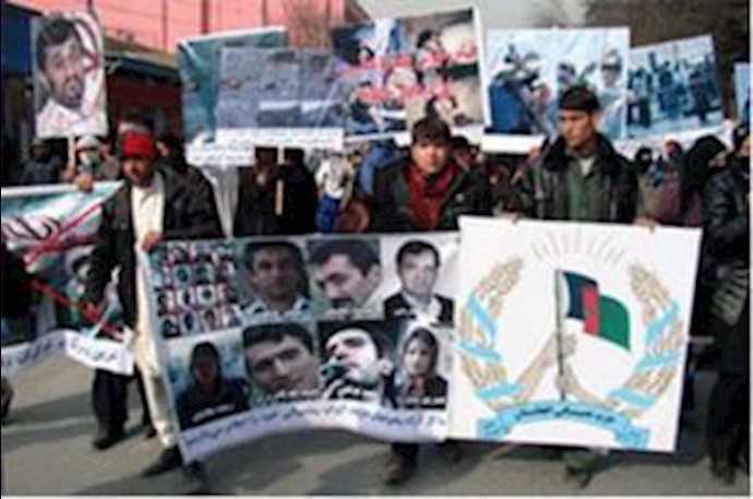 Afghan protestors condemn Iranian regime chanting “death to Ahmadinejad”