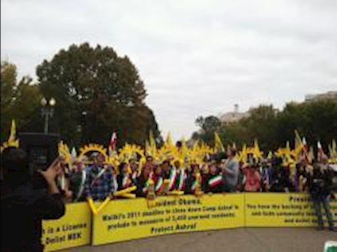 President Obama: Hundreds Demand Delisting Of MEK And Security For Camp Ashraf In Protest At White house