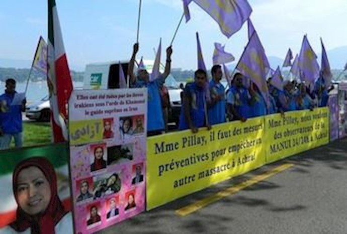 Ashraf supporters in Geneva stage 160th consecutive day of sit