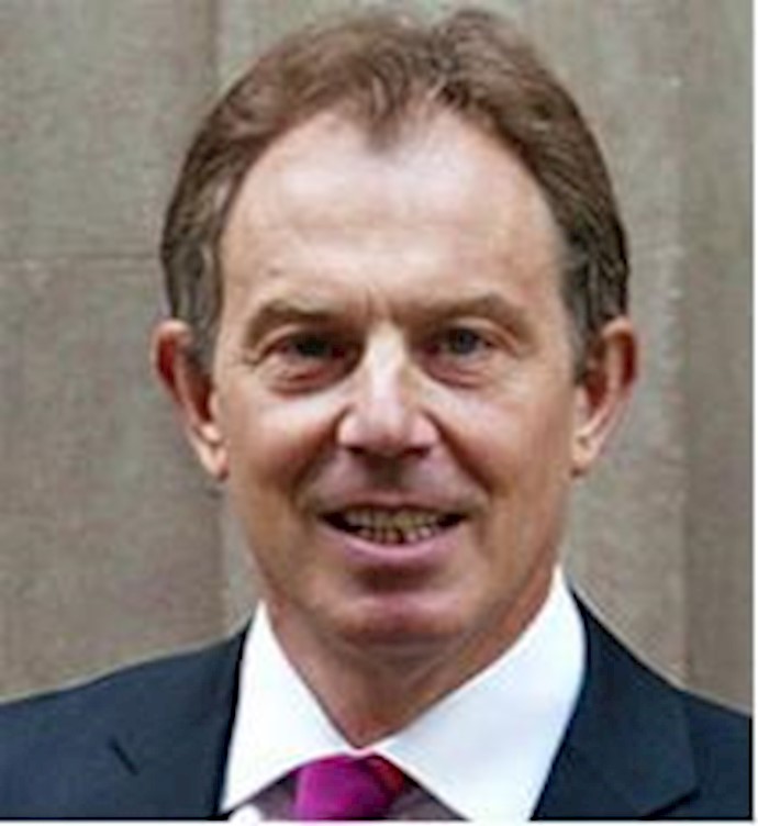 Blair says he prefers change from “bottom in Iran”