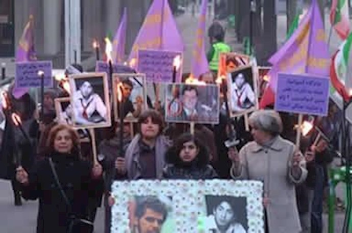 Protest outside mullahs’ embassy in Paris