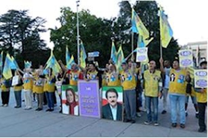 Ashraf residents’ families stage Day 140 of Geneva sit-in