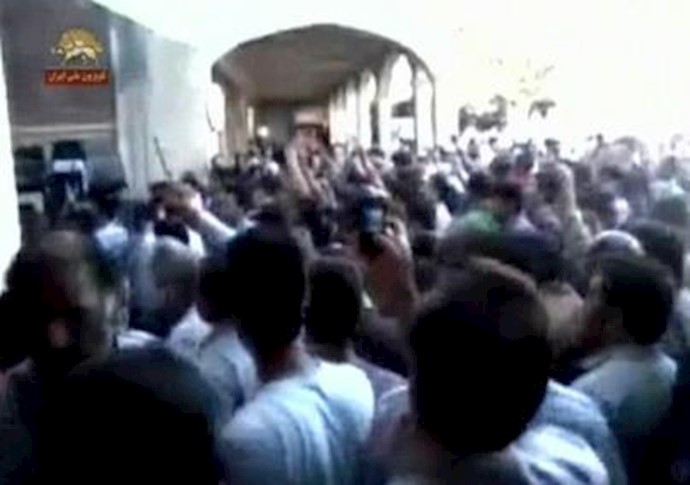  'Angry protesters gathering at Ferdowsi Square of Tehran shouted, “Mahmoud (Ahmadinejad) shame on you, let go of Syrian and think about us'
