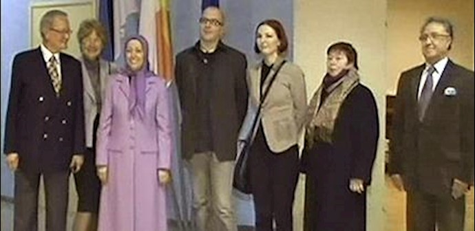 Maryam Rajavi enters Estonia for parliamentary meetings