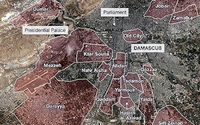 Battles Rage South of Damascus