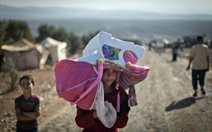 Syrian children most common sight at refugee camp