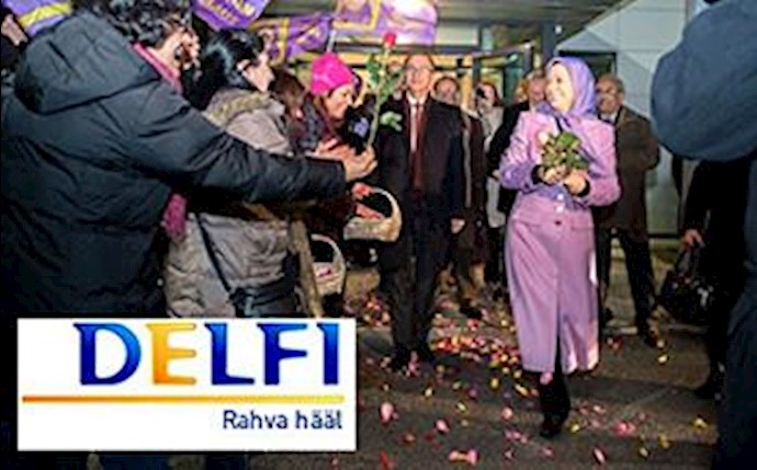 Iranians chanted “Welcome” to the head of the Iranian opposition on her arrival in Estonia Iranians chanted “Welcome” to the head of the Iranian opposition on her arrival in Estonia