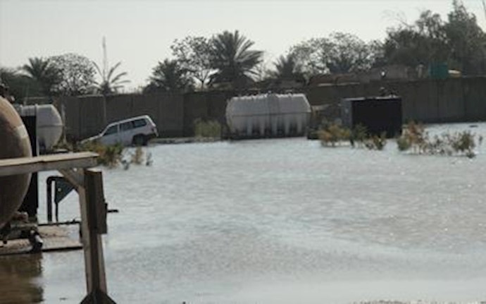 Iranian dissident camp near Baghdad remains under rainwater