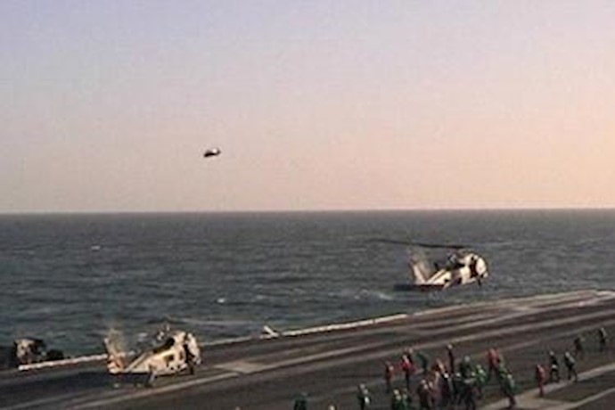 U.S. ship goes through Strait of Hormuz