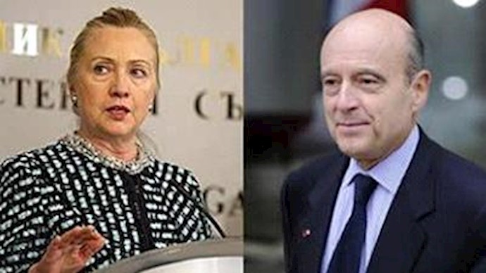 Clinton, Juppe slam Iranian regime on repression and nuclear drive